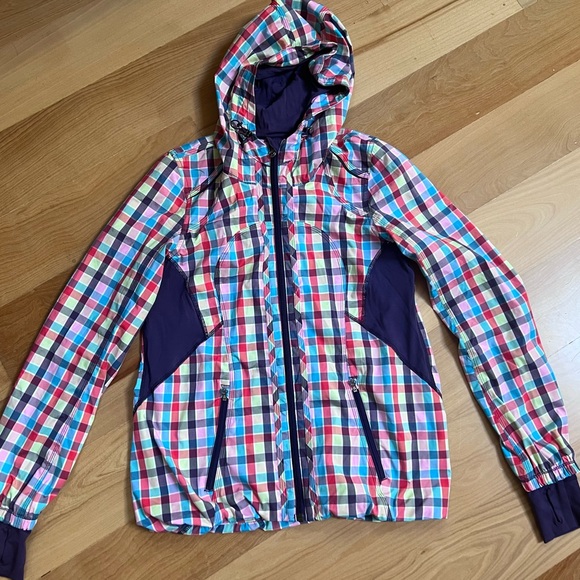 lululemon athletica Colorful Checkered Ski Jacket - Picture 1 of 5